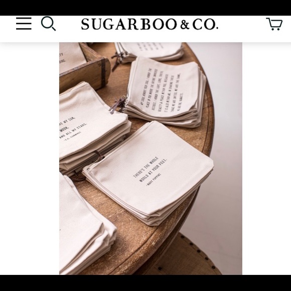 Sugarboo & Co. Canvas Zip quote zip Bag - Picture 3 of 7